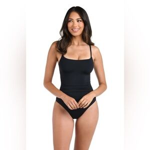 La Blanca Island Goddess Black One-Piece Swimsuit